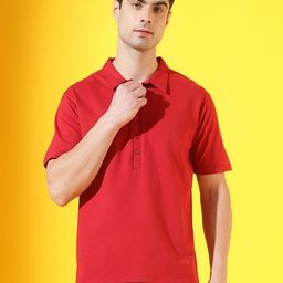 CODE OF HONOUR Longevity Premium Cotton Polo T-Shirt For Men-image-36