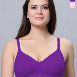 Eden Pack Of 2 Full Coverage Non Padded T-shirt Bra-picture-58