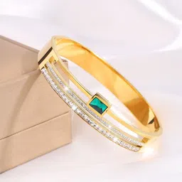VIEN Gold-Plated Kada Bracelet-image-4