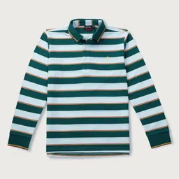 Gini and Jony Boys Striped Polo Collar T-shirt-image-72