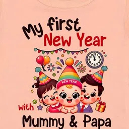 Arvesa My First New Year Printed Bodysuit image 3