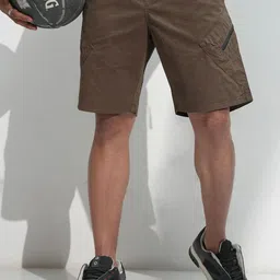 HIGHLANDER Men Cotton Mid-Rise Regular Fit Shorts-image-98