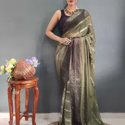 KALINI Leheriya Striped Pure Chiffon Ready to Wear Saree-10