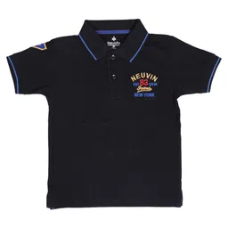 NeuVin Boys Polo Collar Applique T-shirt-image-85
