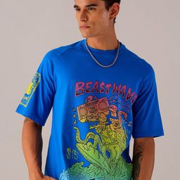 The Indian Garage Co Men Printed Applique T-shirt-image-69