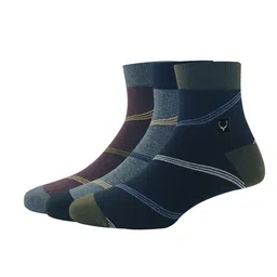 Allen Solly Men Pack Of 3 Striped Above Ankle-Length Socks-image-23
