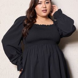 Berrylush Curve Puff Sleeve Empire Top-picture-56