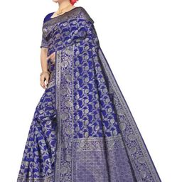 KALINI Woven Design Zari Pure Silk Saree-picture-12