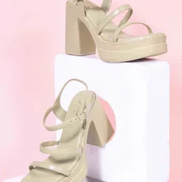 JM Looks Ethnic Block Sandals-42
