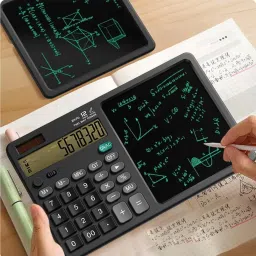 tophaven Productivity Hub: Calculator with Integrated E-Writer Advanced Desktop Calculator with Integrated E-Writer and Solar Power Financial Calculator image 4