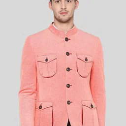 Givo Tailored Fit Bandhgala Cotton Casual Blazer-picture-13