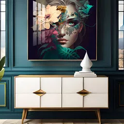 THE NEXT DECOR Yellow & Green Painting Vertical Wall Art-image-34