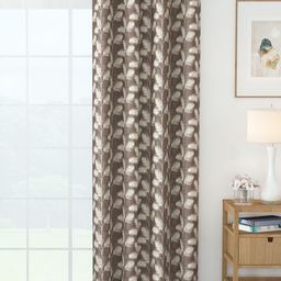 Story@home Brown Floral Room Darkening Door Curtain-48