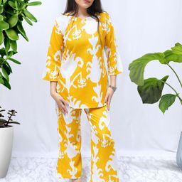 MYROR Abstract Printed Tunic With Trousers Co-Ords-picture-9