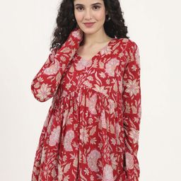 KALINI Floral Print Cotton Top-picture-17