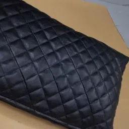 NOORA Black Geometric Leather Rectangle Cushion Covers-image-39