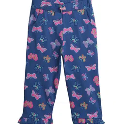 BONTOTS Infant Girls Printed Organic Cotton Mid-Rise Ankle-Length Leggings-26