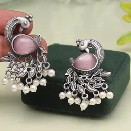 PREYANS Silver-Plated Brass Earrings-image-87