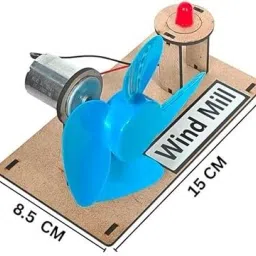 erhindia Working Model Toy Wind Mill Class 6 School Project Science Kit for Kids Use Educational Electronic Hobby Kit image 2