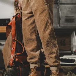 KPOP Men Regular Fit Solid Cotton Trouser-image-46