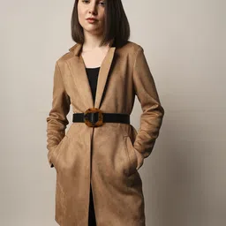 ONLY Front Open Knee Length Overcoat image 2