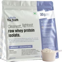 Whey Protein Isolate Unflavoured|30g Protein per scoop|7.7g BCAA|100% Authentic Whey Protein-14