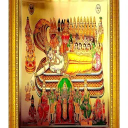 ADA Handicraft Gold-Toned & Red Shree Narayan Wood Wall Photo Frames-image-56