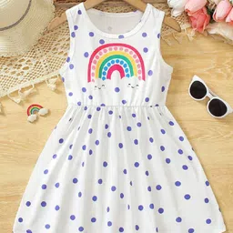 YK Polka Dot Print Fit & Flare Dress-picture-8