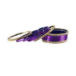 Vidhya Kangan Multi-Coloured Brass Bangles-image-81