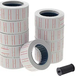 Price Labels Paper Tag Mark Sticker for MX-5500 Price Gun Labeller, 10 Rolls with 1Ink Roll self Paper Label-image-46