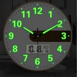 M T BROTHERS Radium White & Brown Printed Contemporary Wall Clock-image-60