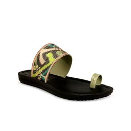 Aeroblu Women Printed One Toe Flats-image-34