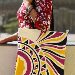 StyleMyWay Printed Shopper Tote Bag-image-38