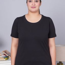 Mlada Round Neck Cotton Relaxed Fit T-shirt With Mask-image-25