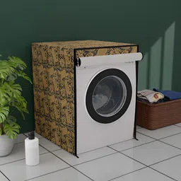 Myntra Elegant Homes Black Printed Waterproof Washing Machine Cover With Zip-27