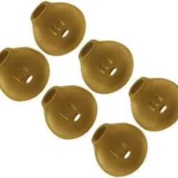 BUMTECH 6 pcs golden colour level u earbuds cover gold 3 pair Silicone replacement In The Ear Headphone Cushion (Pack of 6, golden) In The Ear Headphone Cushion-4