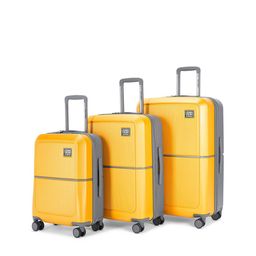 Urban Jungle Set Of 3 Colourblocked  Hard-Sided  Medium Trolley Bag-8