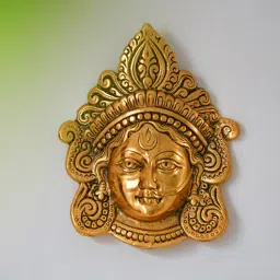 fashion bizz Golden Metal Durga Wall Hanging-picture-5