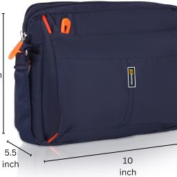 Blue Men Sling Bag Cross body Men’s Sling Messenger Bag for Travel / Office / Business-image-25