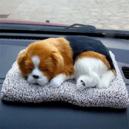 Sleeping Dog Soft Toy in - Car Dashboard Decorations Accessories Car Dashboard Cover-58