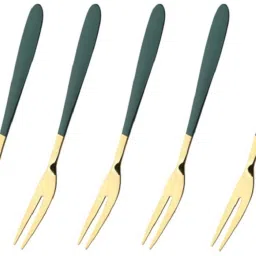 Party Fork Restaurant Dessert Fork Portable Salad Fruit Fork Stainless Steel Fruit Fork Set-25