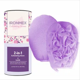 2 in 1 Exfoliating Glove with Loofah For Body | Scrub Glove For Dead Skin-66