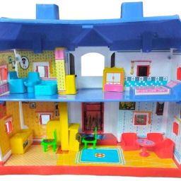 Small Doll House set For Kids With Complete furniture-12