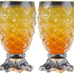 (Pack of 2) pineapple shape wine bear Glass Glass Set Glass Set Water/Juice Glass-image-51