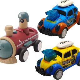 vaniha Unbreakable Four-Wheel Drive Friction Powered Diecast Dancing Car Toy Set-O6-picture-43