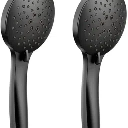 Parryware hand shower 3 - Modes, matt black with Hose & clutch set of 2 pic 159 shower-1