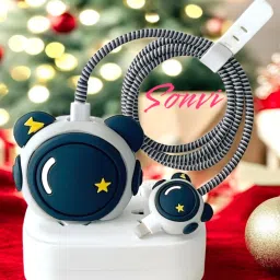 SONVI Silicone Press Stud Headphone Case For Compatible with Apple 20W Adapter-image-72