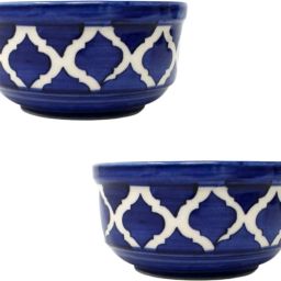 Ceramic Soup Bowl Ceramic Dip Bowl Set, Blue Color, 250 ML, Pack Of 2-image-67