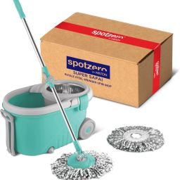 ROYALE STEEL WRINGER SPIN Mop Set-image-44
