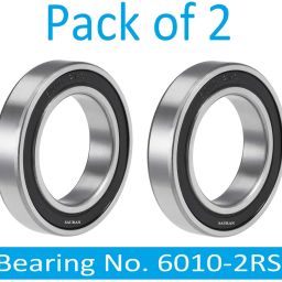 Pack of 2 Ball Bearing 6010 2RS with 50mm inner and 80mm outer (BER70.1) Wheel Bearing-image-22